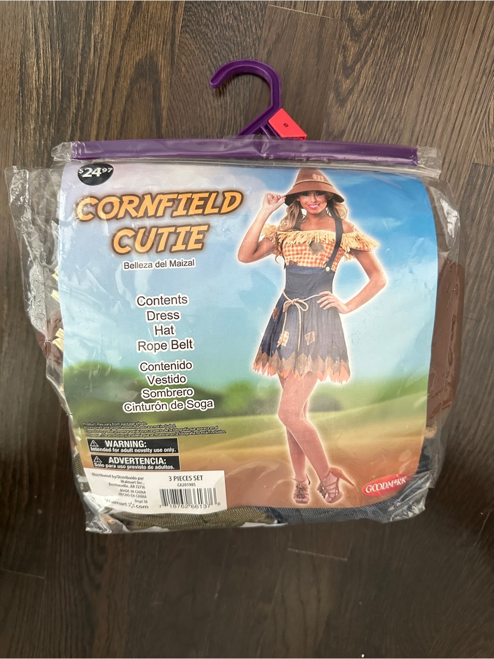 Cornfield Cutie Costume Dress Set - Yellow & Blue